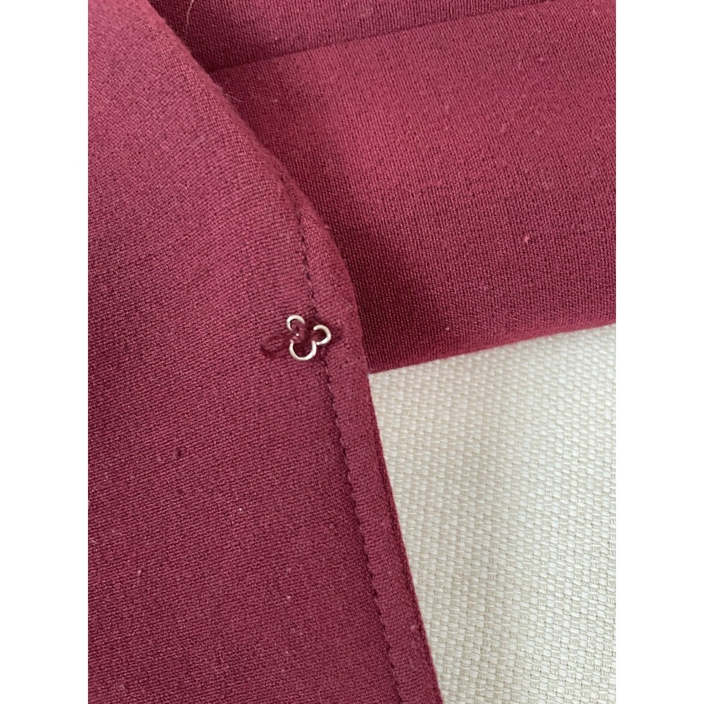 TAHARI Arthur S. Levine Women's Burgundy Blazer Jacket Size 6 Lined Career - Picture 9 of 13